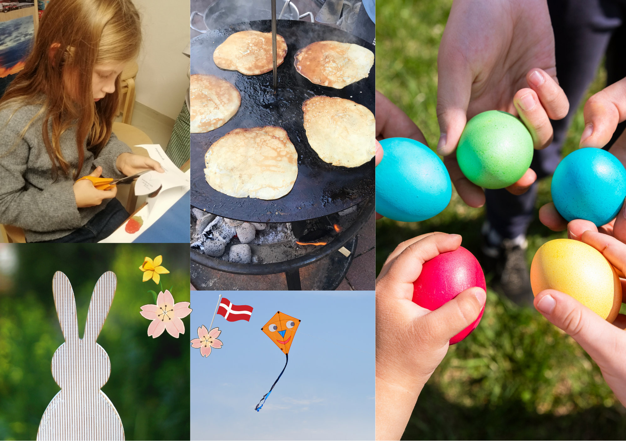 collage af de aktiviteter der tilbydes