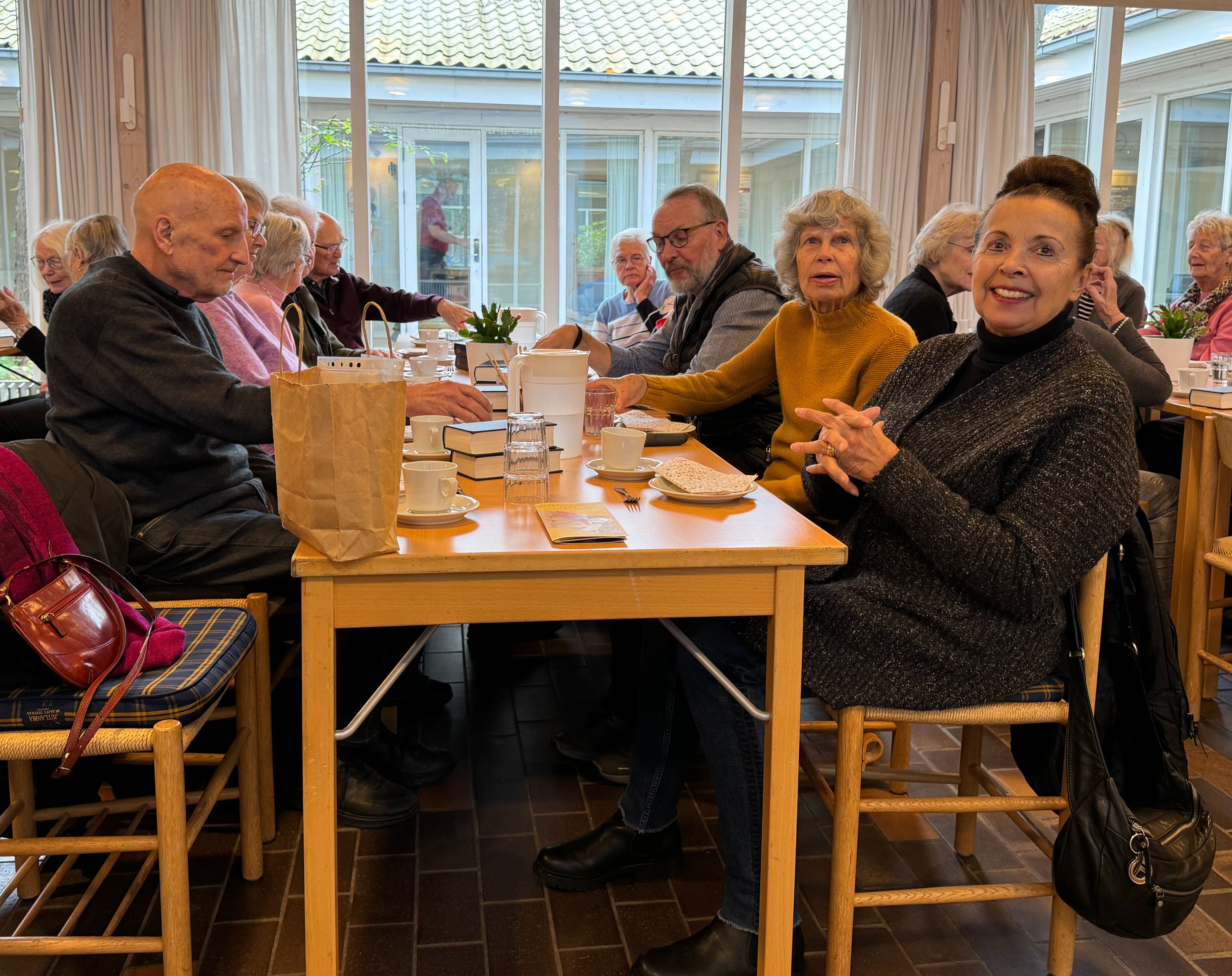 forsamling af seniorer til eftermiddagstræf